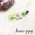 ふんわりフラワーヘアクリップ