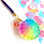 煌メキ和菓子　ストラップ　菊