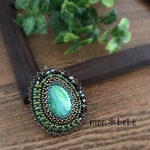 ペンダントヘッド【雫シェル green】