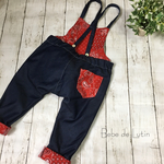 【ado10157さま専用】デニムのサルエルサロペット size90