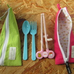 miyo19840301様オーダー品☆エジソンのお箸用♪三角のカトラリーケース