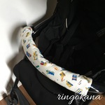 ★再販★ベビーカーフロントバーカバー ＊ はたらく車ホワイト×スターグレー ＊