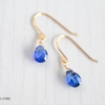 14kgf*カイヤナイト 天然石ピアス/イヤリング 送料無料