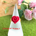 【数量限定♡(810)価格】heart♡roseリング