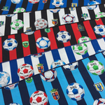 40×60 大判ランチョンマット サッカー  白×黒　☆入園入学☆