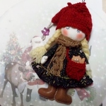 ストラップ付ドール（X'mas Cat）