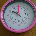 掛け時計16㎝     ピンク