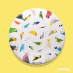 BirdBirdBird! 缶ミラー（ホワイト）