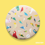 BirdBirdBird! 缶ミラー（ブラウン）