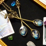 ☆海をひとすくい～人魚とともに～宇宙塗りレジン～☆