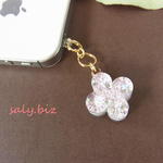 saly☆かわいいお花のイヤホンジャック