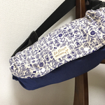 再4販♡北欧風♡大人可愛い♡お花畑エルゴカバー♡白紺ボーダー♡エルゴリバーシブルカバー♡32
