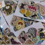 ネコちゃん布シールアソートお得30枚入り