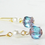 【￥300】ブルーランタンとパール・ピアス