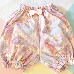 80～90 ガーゼ素材のかぼちゃパンツ　ピンクユニコーン