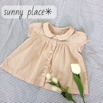 受注縫製♡丸襟のお出かけブラウス♡ size90