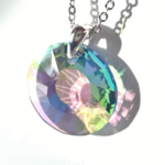 【稀少スワロフスキー　クリスタル パラダイスシャイン　sun necklace】１２ｍｍ 