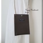 本革のミニポシェット●スマホポシェット●焦げ茶２●