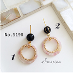 No.S190 鮮やかなべっ甲✧︎リングピアス