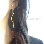 * キラリ✨８colors 一筋の流れ * イヤリング・ピアス