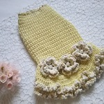 お花のワンピース＊Ｓロング（レモンイエロー）