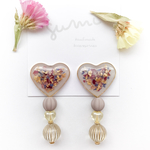 D ＊ heart flower bouquet ＊ ピアス/イヤリング