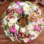 お花畑ドライフラワーリース - ㉑