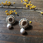 sale like an antique Jewelry smoky イヤリング ピアス