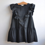 シンプルでちょっぴり上品☆ HAHA:D cheeky Blackフリルワンピ 110-120サイズ 【ハハチーキー】【子供服】【デザイン】【おしゃれ】