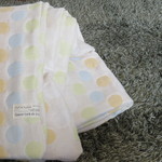  *colorful dot*   12重ガーゼケット blue