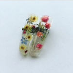 押し花レジン ブローチ
