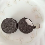 クリームサンドクッキーのヘアクリップ♡ココア♡8cm