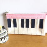 ピアノのペンケース  ピンク