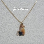 キタキツネのネックレス