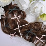 送料無料♪ リボンシャワー＃12　Ｕピンセット（９本）　☆アップヘア☆ヘアクセサリー☆ラプンツェル☆