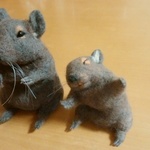 Bunga　Sehati様　ご依頼品　羊毛フェルト　デグーちゃん
