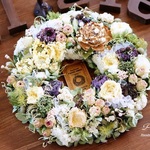 お花畑ドライフラワーリース - ㉓