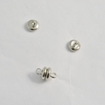 マグネット式留め金 クラスプ 薄型 銀 10mm 5個 [4582434321082]