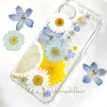 レイニーレモン押し花iPhoneケース