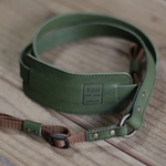 Camera strap #18　Green×Brown