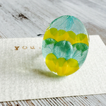 【再販】あじさいと黄色い花 リング