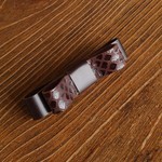 su 様　ご検討品　革のリボンバレッタ　中size