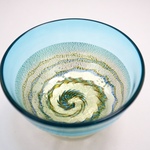 【A様ご予約品】金箔豆鉢（藍）−２