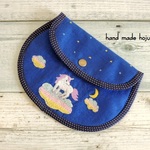 ゆめかわいい♡　ユニコーンの夜　刺繍ポーチ