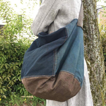藍染め×柿渋染めの BIG BAG