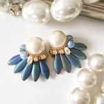アイリスブルー♡チェコダガーピアス