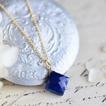 14kgf★Lapis lazuli Diamond Cut Necklace Fタイプ