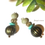 300円☆カボチャアンティーク色☆ピアス/イヤリング