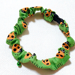 シュシュ首輪  てんとう虫 緑