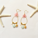 モアナピアス♡ピンク小☆イヤリング等変更可能♪